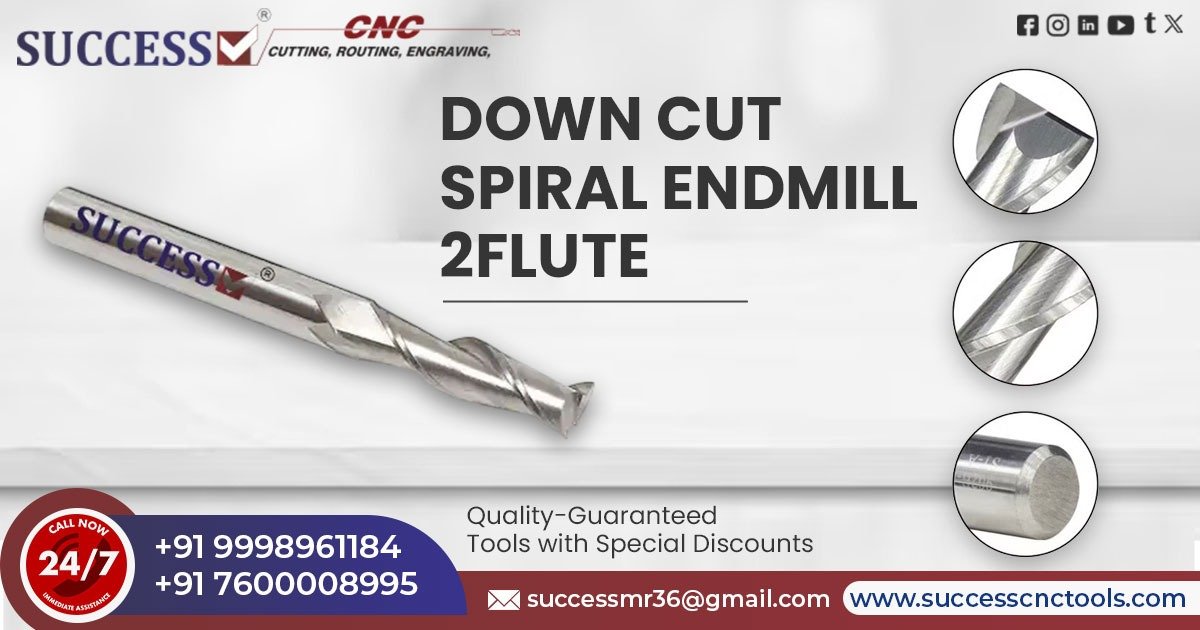 Down Cut Spiral Endmill 2 Flute in Tamil Nadu