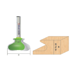 Handle Profile Router Bit T.C.T (Brazed)