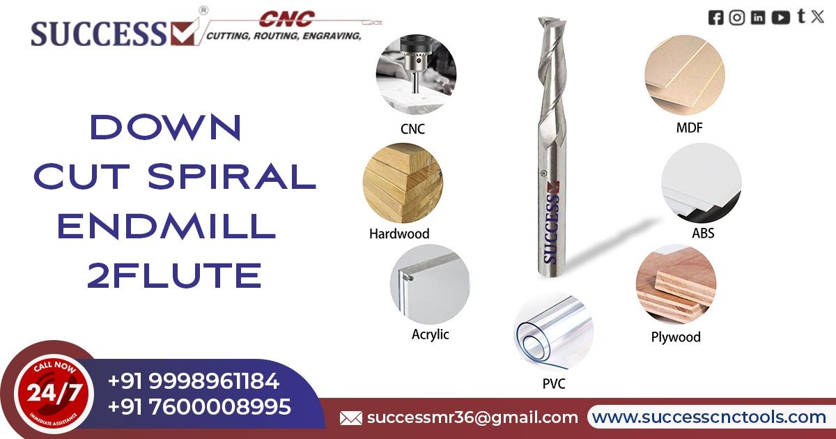 Down Cut Spiral Endmill Two Flute in Punjab