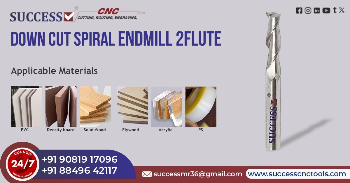 Down Cut Spiral Endmill Two Flute in Rajasthan