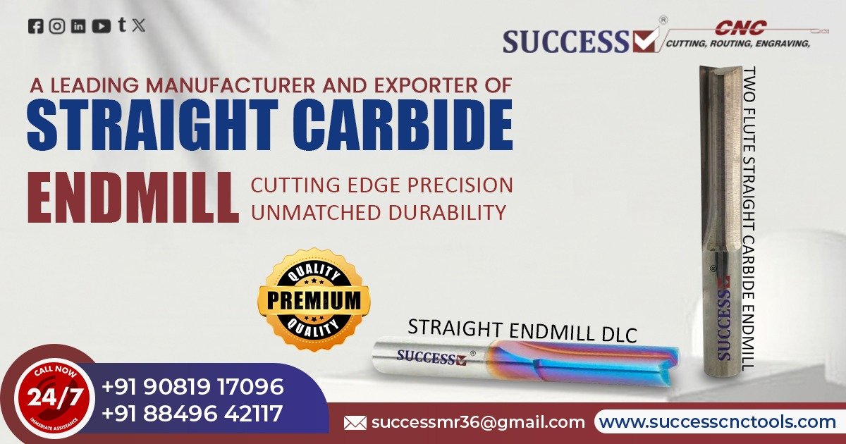 Straight Carbide End Mill in Assam