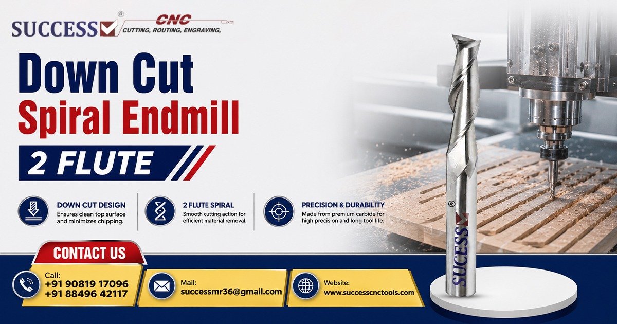 Down Cut Spiral Endmill Two Flute in Chhattisgarh