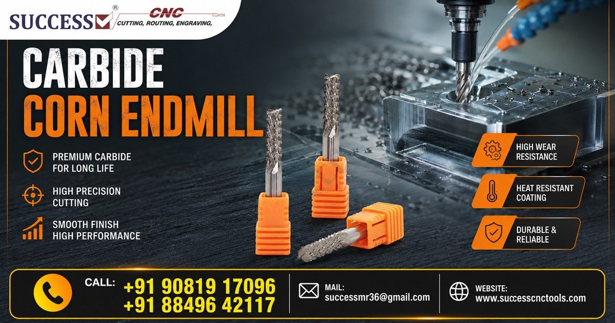 Carbide Corn End Mill in Uttar Pradesh