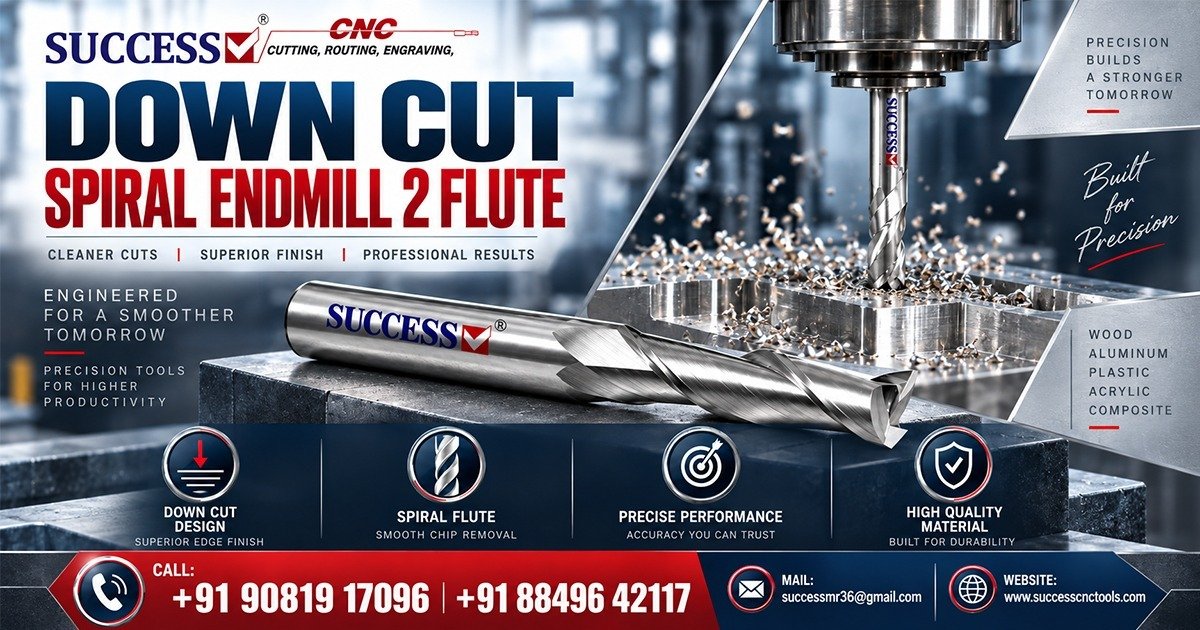 Down Cut Spiral Endmill Two Flute in Karnataka
